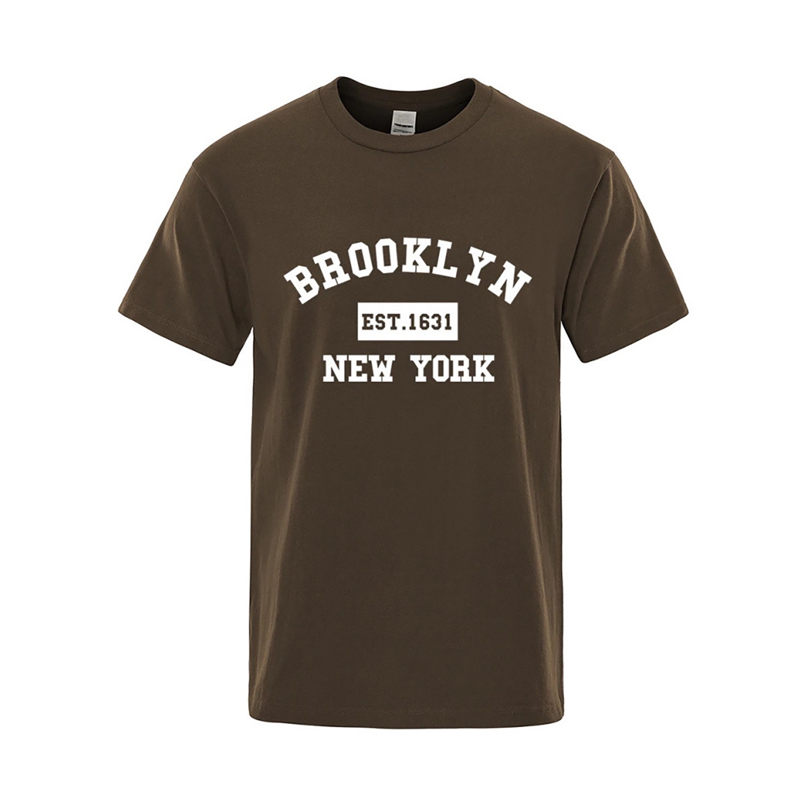 thumbnail image 4 of 2025 Camiseta de hombre con estampado de letras de Nueva York - Corte holgado, tejido transpirable, informal de verano - XS-XXXL, 4 of 4